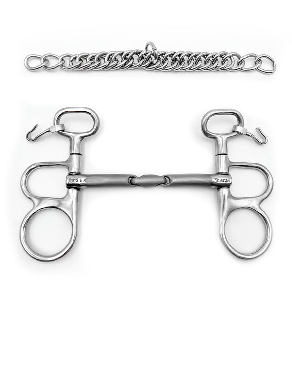 125mm 135mm Stainless Steel Horse Mouth Ring Jointed Bit Equestrian Snaffle  AU