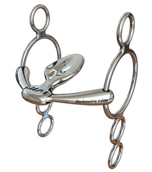 Winning Tongue Plate 4-Ring Gag with Extended Plate