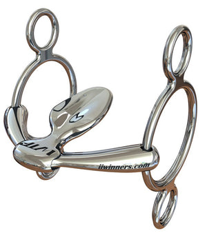 Winning Tongue Plate Universal 3-Ring Gag with Extended Plate