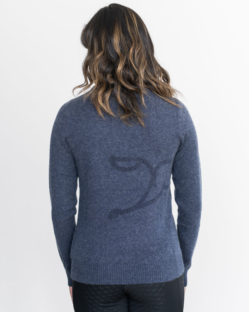 Fager Charlie Cashmino & Wool Sweater Navy