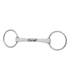 Beris Loose Ring Bradoon Double Jointed Bit - Horse Bit Emporium