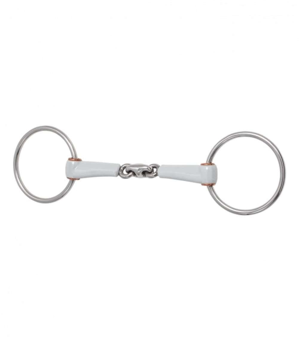 Beris Loose Ring Bradoon Double Jointed Bit - Horse Bit Emporium