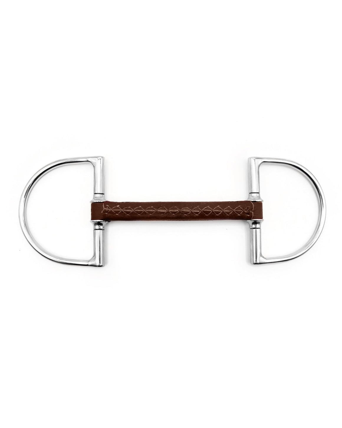 Fager Adam Leather D - Ring Bit - Horse Bit Emporium