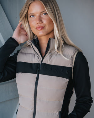 Fager Alexa Hybrid Vest Beige - Horse Bit Emporium