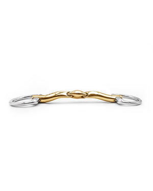 Fager Celice Sweet Gold Fixed Ring Bradoon - Horse Bit Emporium