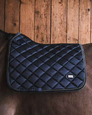 Fager Dressage Saddle Pad Navy - Horse Bit Emporium