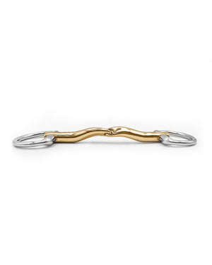 Fager Elin Sweet Gold Fixed Ring Bradoon - Horse Bit Emporium