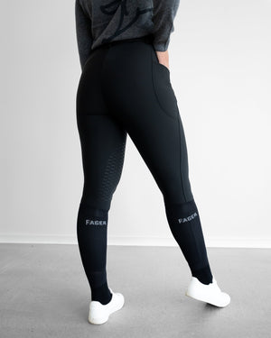 Fager Elsa Winter Breeches Black - Horse Bit Emporium