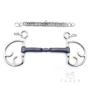 Fager Fredric Titanium Kimblehook - Horse Bit Emporium