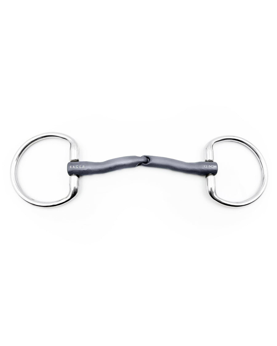 Fager Greta Titanium Fixed Ring Bradoon - Horse Bit Emporium