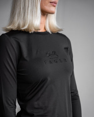 Fager Ida Long Sleeve T-Shirt Black - Horse Bit Emporium