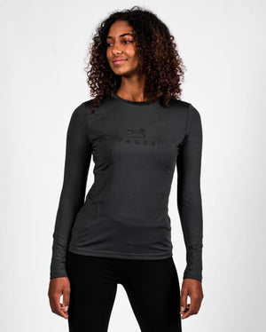 Fager Ida Long Sleeve T-Shirt Dark Grey - Horse Bit Emporium