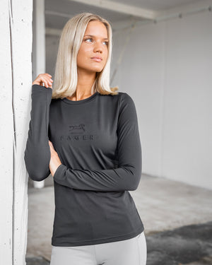 Fager Ida Long Sleeve T-Shirt Dark Grey - Horse Bit Emporium