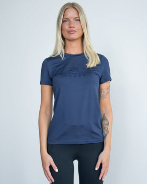 Fager Ida Short Sleeve T-Shirt Navy - Horse Bit Emporium