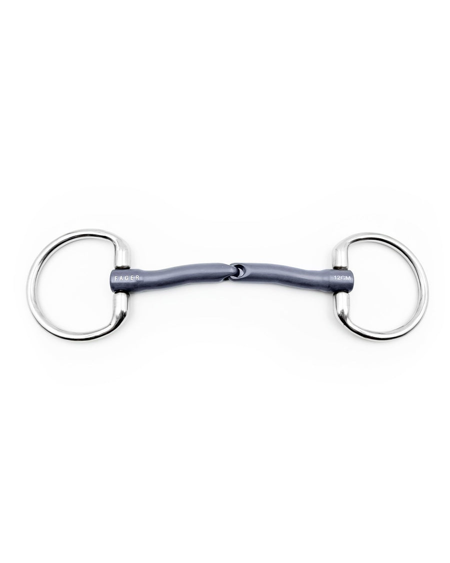 Fager Jasmine Titanium Fixed Ring Bradoon - Horse Bit Emporium