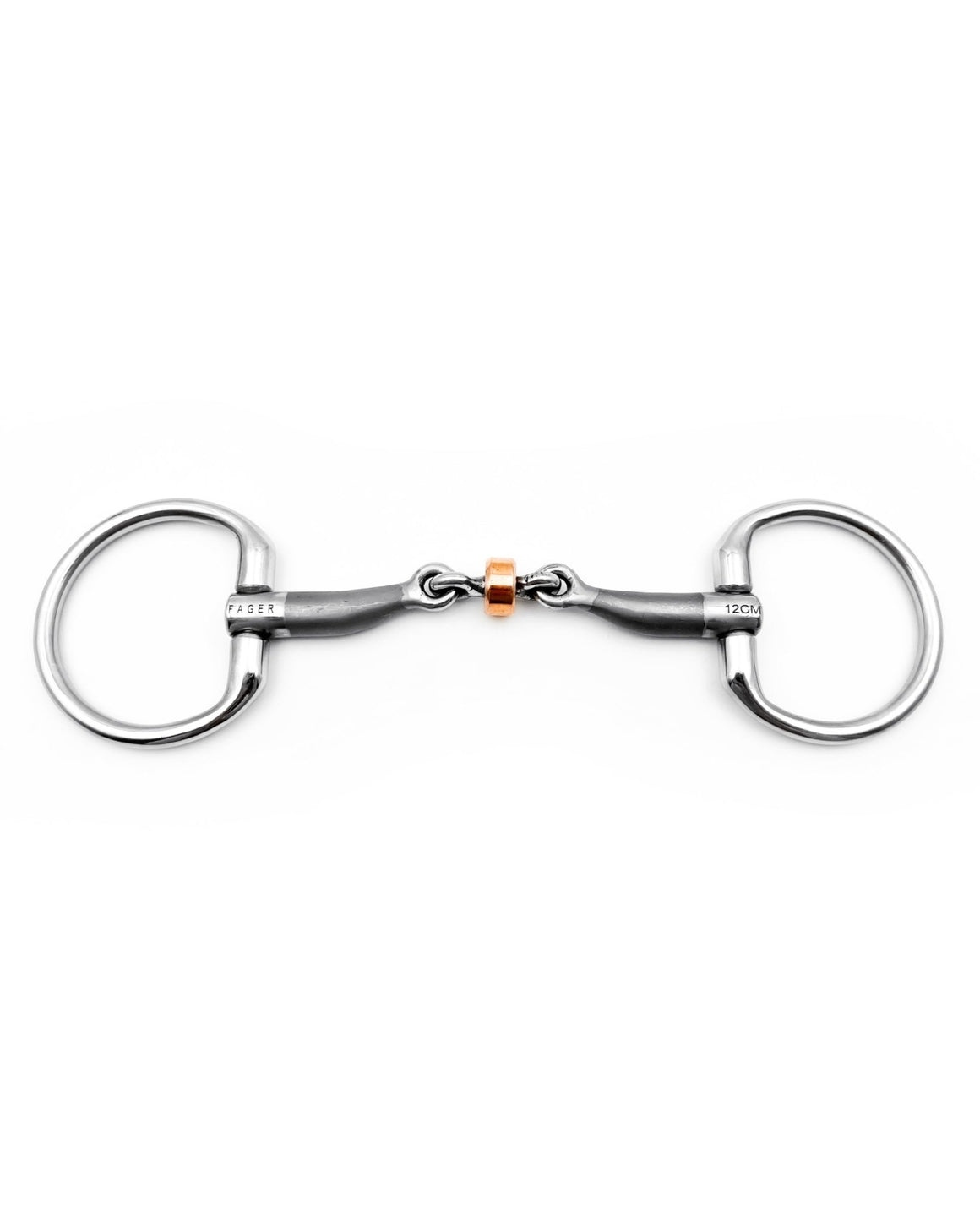 Fager Jenny Sweet Iron Bradoon Fixed Rings - Horse Bit Emporium