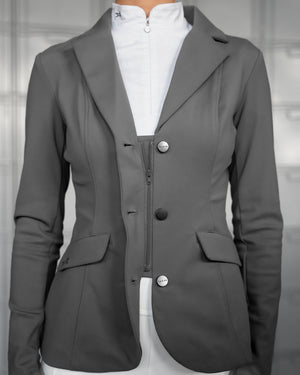 Fager Jessica Competition Jacket Dark Grey - Horse Bit Emporium