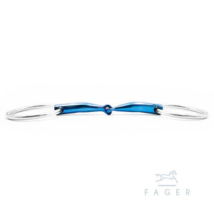 Fager Lilly FSS Titanium Fixed Rings - Horse Bit Emporium