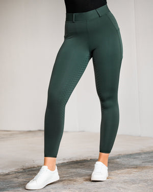 Fager Loui Active Leggings Green - Horse Bit Emporium