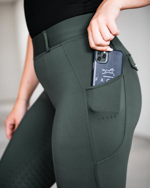 Fager Loui Active Leggings Green - Horse Bit Emporium