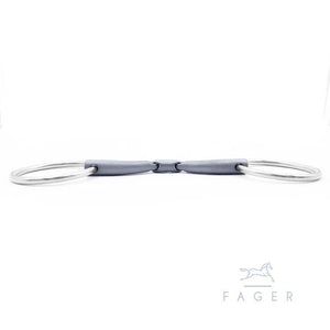 Fager Maria Titanium Double Jointed Loose Ring - Horse Bit Emporium