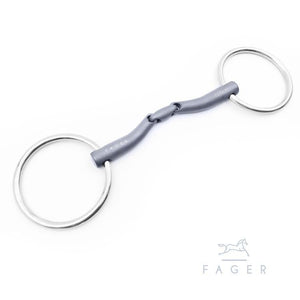 Fager Maria Titanium Double Jointed Loose Ring - Horse Bit Emporium