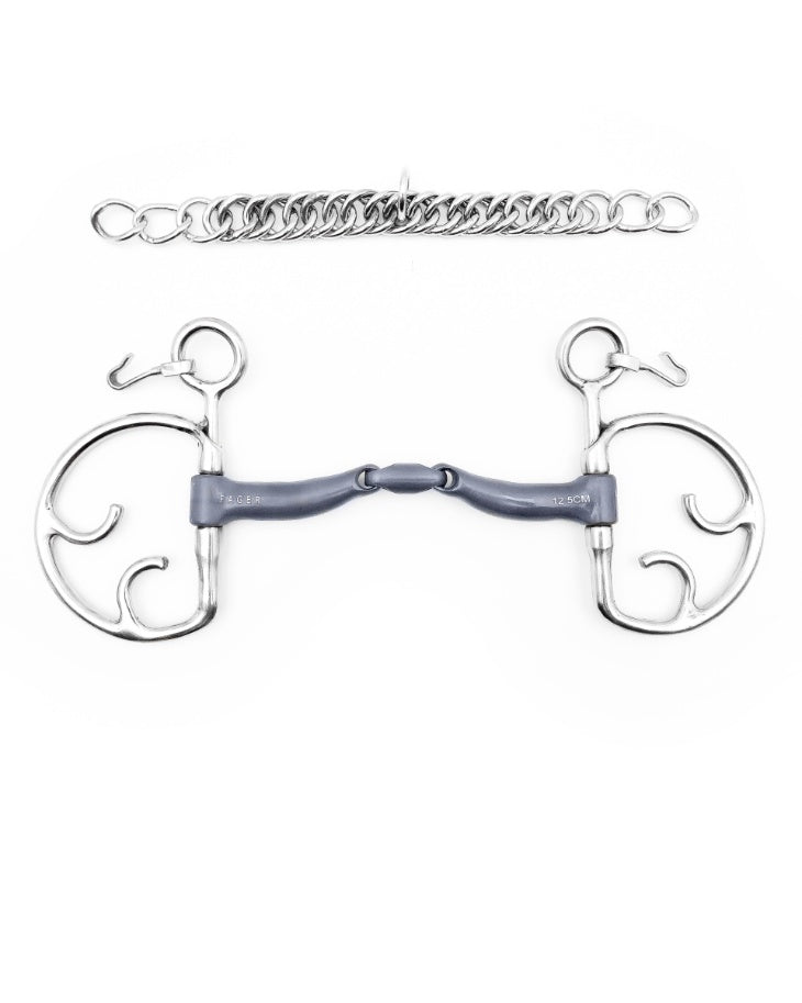 Fager Maria Titanium Kimblehook - Horse Bit Emporium