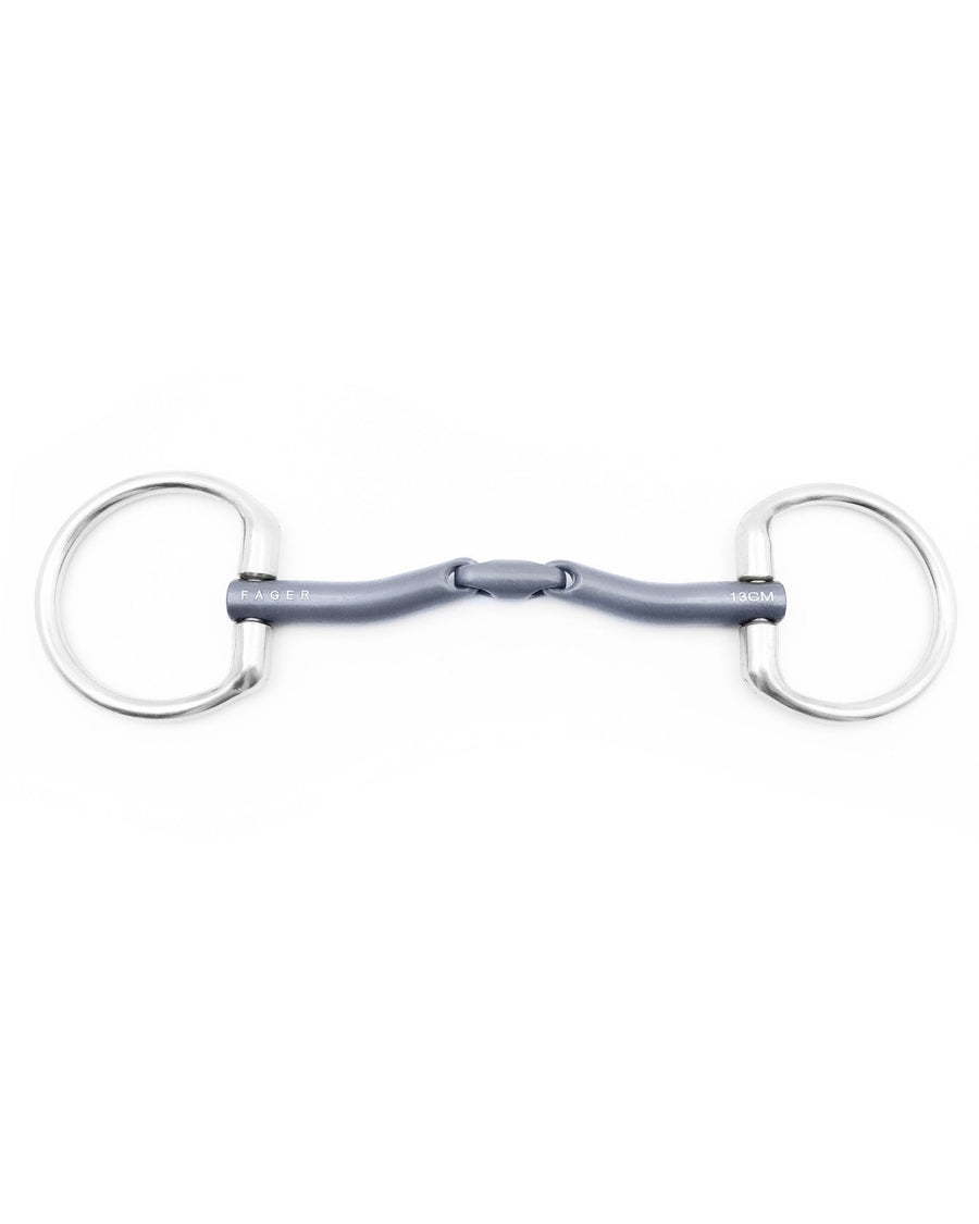 Fager Mary Titanium Fixed Ring Bradoon - Horse Bit Emporium