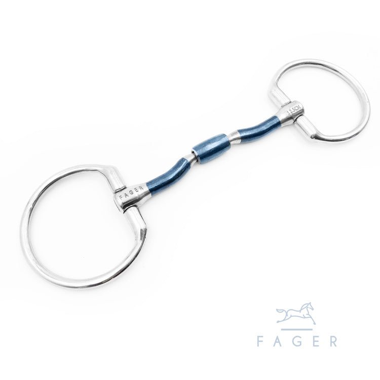 Fager Nils Sweet Iron Barrel Fixed Ring - Horse Bit Emporium