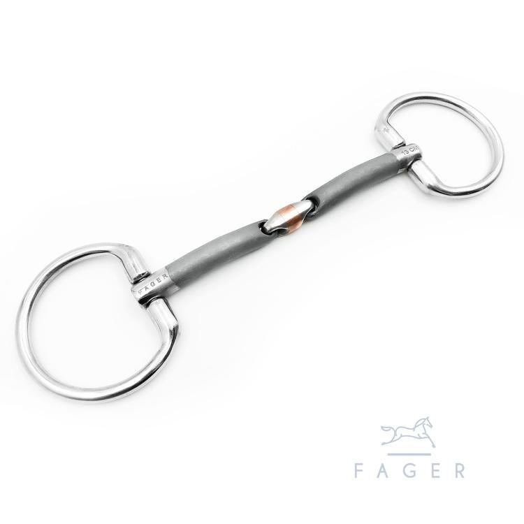 Fager Oliver Sweet Iron Bradoon Fixed Ring - Horse Bit Emporium