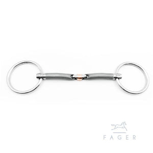 Fager Oliver Sweet Iron Loose Ring Bradoon - Horse Bit Emporium