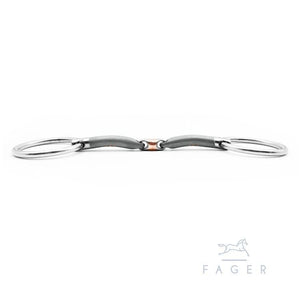 Fager Oliver Sweet Iron Loose Ring Bradoon - Horse Bit Emporium