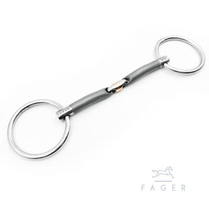 Fager Oliver Sweet Iron Loose Ring Bradoon - Horse Bit Emporium