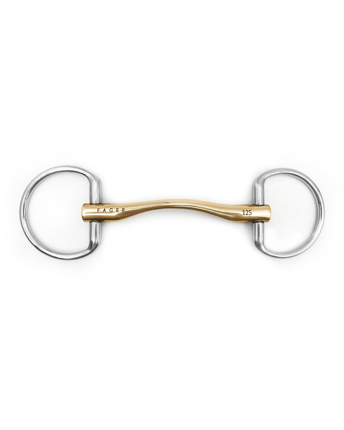 Fager Owen Sweet Gold Fixed Cheek - Horse Bit Emporium