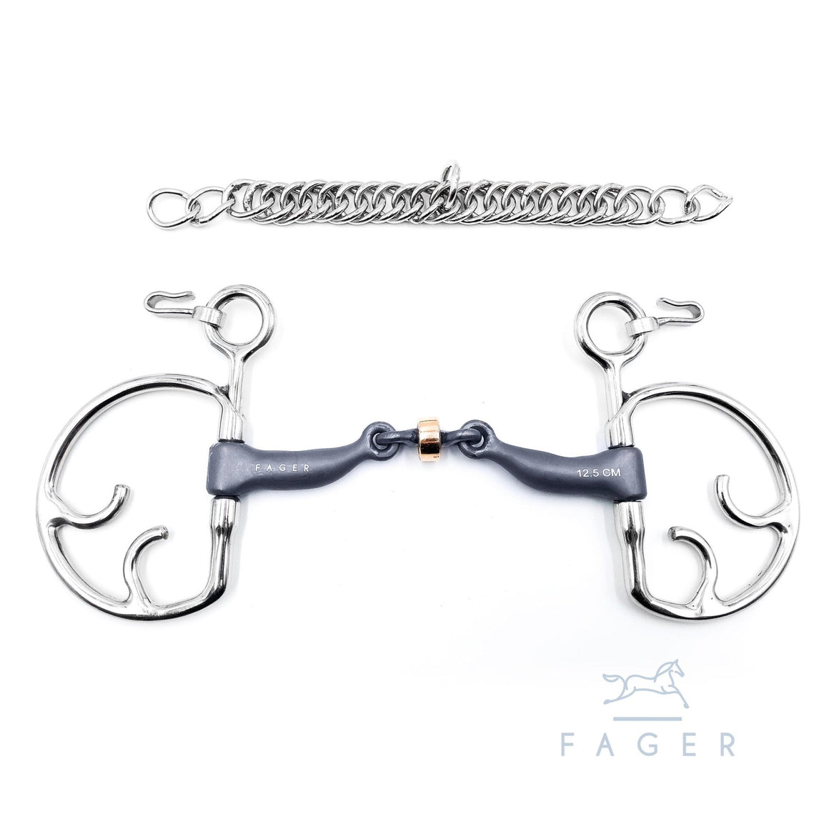 Fager Sally Titanium Kimblehook - Horse Bit Emporium