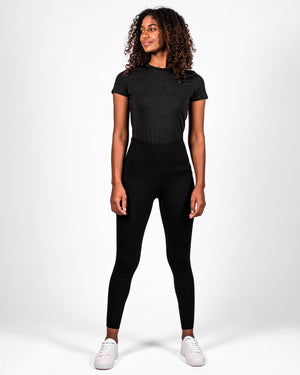 Fager Stella High Waisted Full Seat Comfort Leggings Black - Horse Bit Emporium