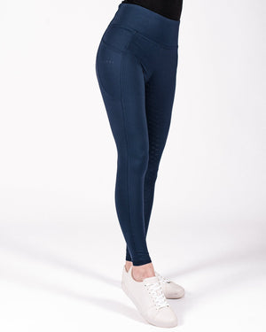 Fager Stella High Waisted Full Seat Comfort Leggings Navy - Horse Bit Emporium