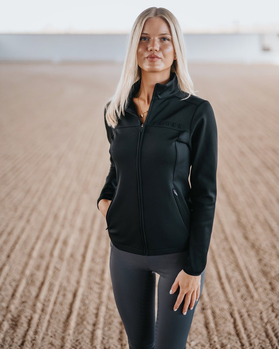 Fager Vera Full Zip Sports Jacket Black - Horse Bit Emporium