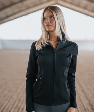 Fager Vera Full Zip Sports Jacket Black - Horse Bit Emporium