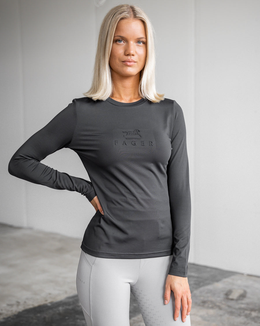 Fager Ida Long Sleeve T-Shirt Dark Grey