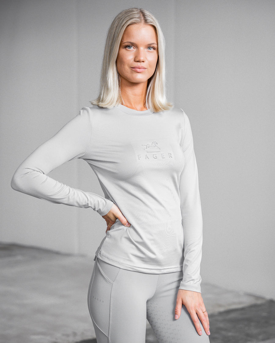 Fager Ida Long Sleeve T-Shirt Light Grey