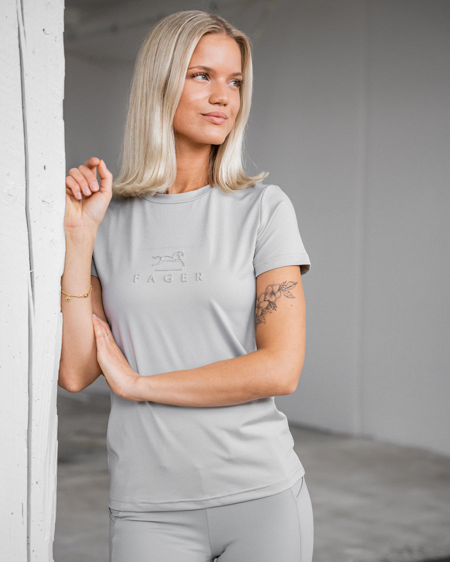 Fager Ida Short Sleeve T-Shirt Light Grey