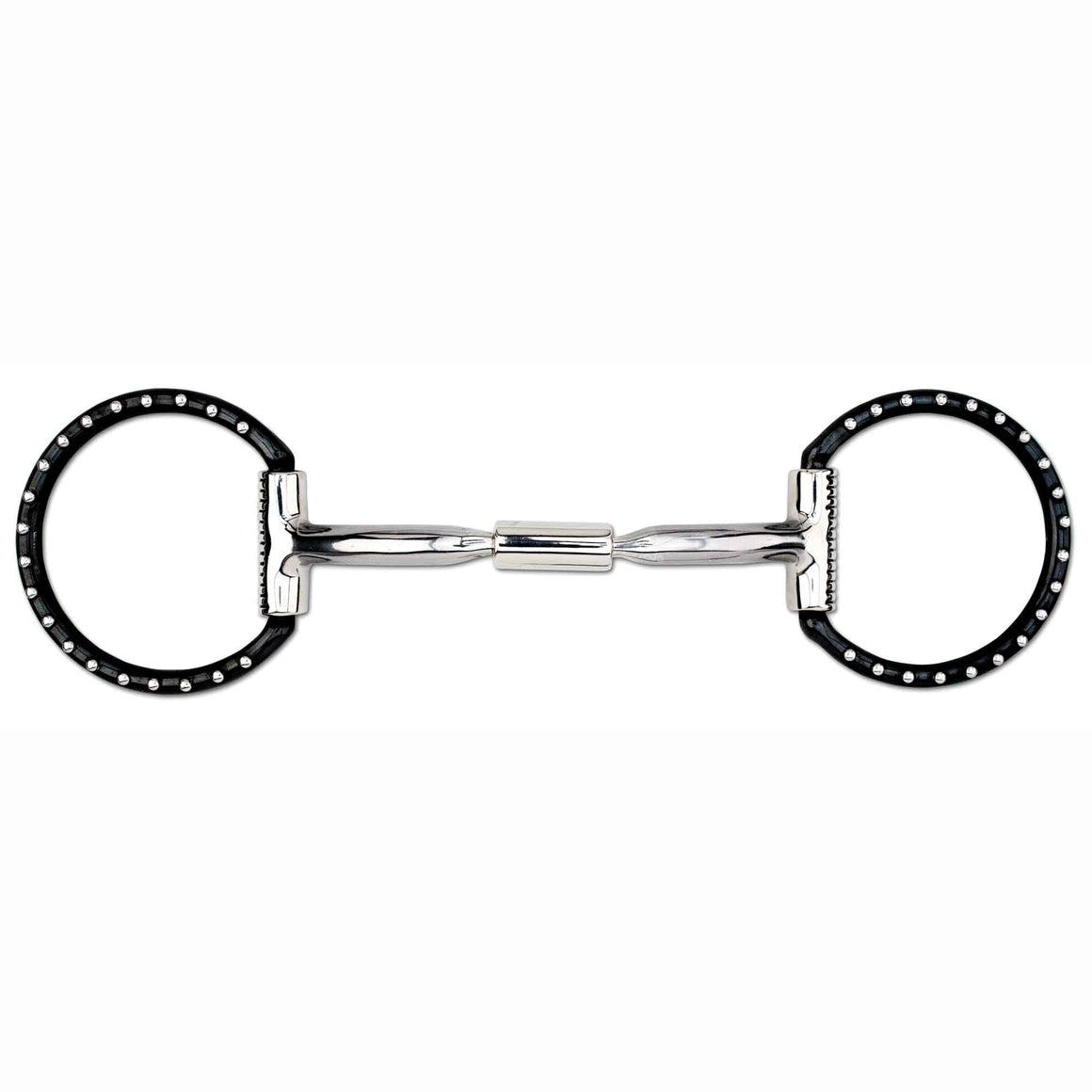 Myler Black Steel Western Dee Comfort Snaffle Wide Barrel MB02 - Horse Bit Emporium