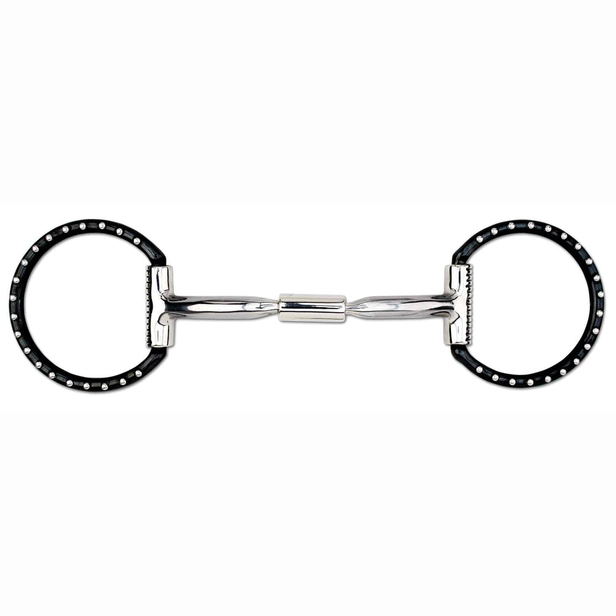 Myler Black Steel Western Dee Comfort Snaffle Wide Barrel MB02 - Horse Bit Emporium