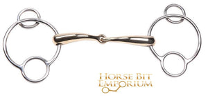 Precision Gold Jointed Universal Bit - Horse Bit Emporium