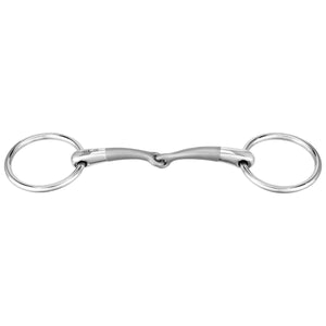 Sprenger SATINOX Loose Ring Bradoon Single Jointed 12mm 40261 - Horse Bit Emporium