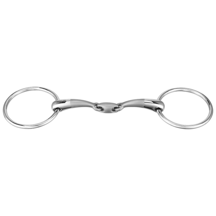 Sprenger SATINOX Loose Ring Snaffle Double Joint 14mm 40464 - Horse Bit Emporium