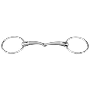 Sprenger SATINOX Loose Ring Snaffle Single Joint 14mm 40462 - Horse Bit Emporium