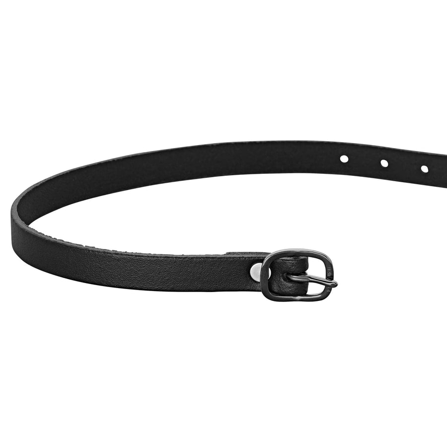 Sprenger Spur Straps 45cm Leather Black with Black buckles - Horse Bit Emporium