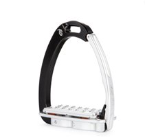 Tech Stirrup Venice Plus Evo Safety Black/Silver - Horse Bit Emporium